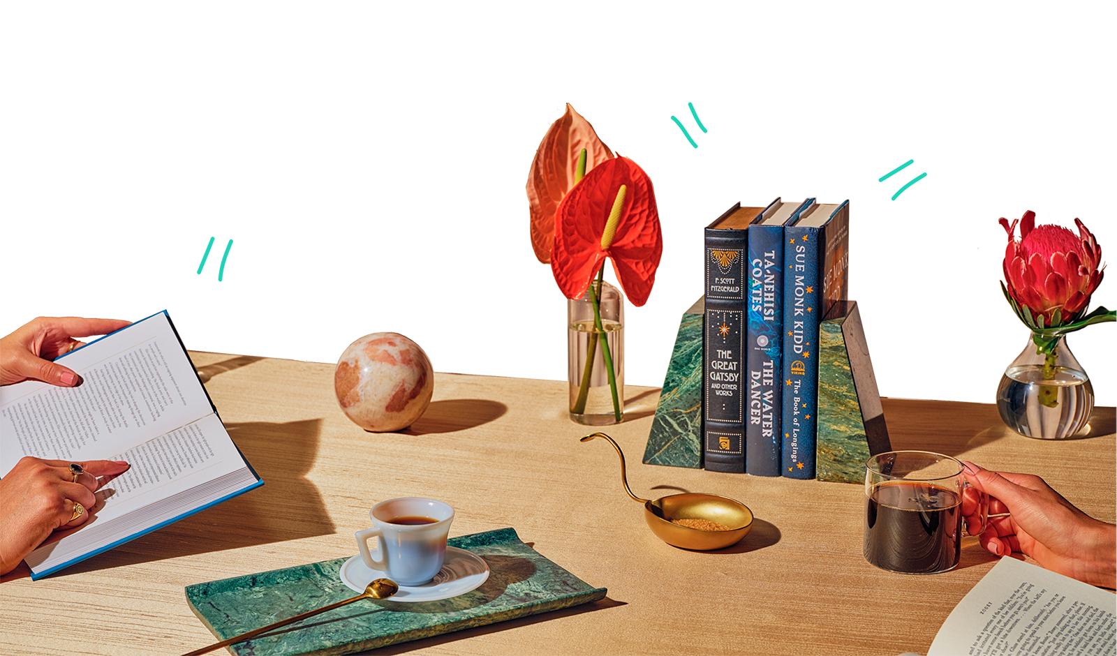 Copper social table